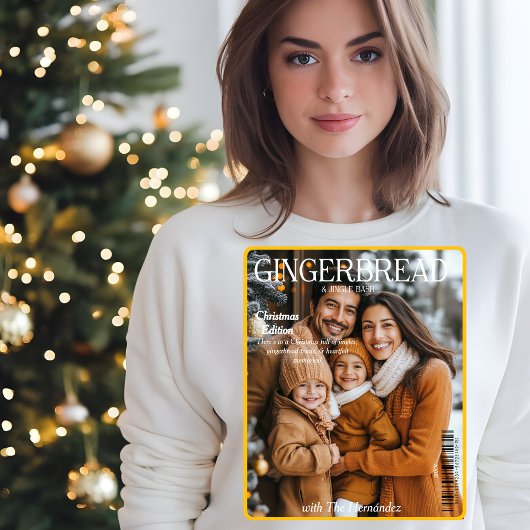 Gingerbread & Jingle Christmas Magazine omslag Trui