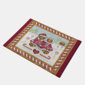 Gingerbread Jongen en Meisje Deurmat (Schuin)