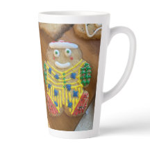 Gingerbread jongen en meisje koekjes Kerstmis mok