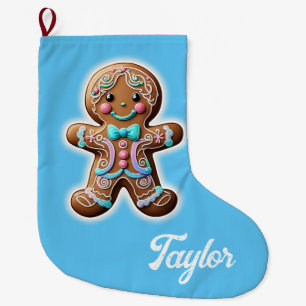 Gingerbread Jongen Grote Kerstsok