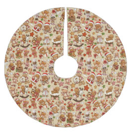 Gingerbread Joy Christmas Tree Skirt Kerstboom Rok