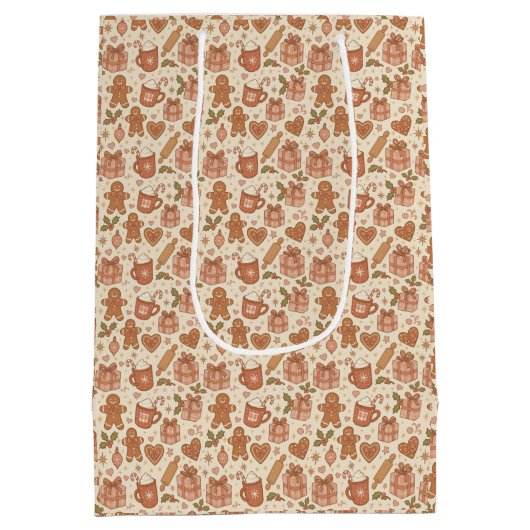 Gingerbread Joy Medium Cadeauzakje (Achterkant)