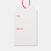 GINGERBREAD KAT Gift Labels Cadeaulabel (Achterkant)