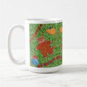 GINGERBREAD KAT Tall White Mok (Links)