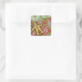 Gingerbread Kerst sticker (Tas)