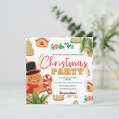 Gingerbread Kerstfeest Kaart (Staand voorkant)