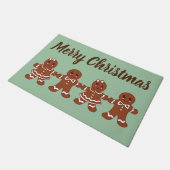 Gingerbread Kerstmis Deurmat Gift (Schuin)