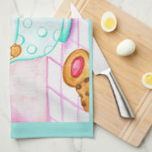 Gingerbread Kerstmis Koffie Keuken Handdoek (Quarter Fold)