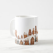 Gingerbread Kerststad Mok (Voorkant links)