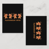 Gingerbread Kerstvreugde Notitiekaartje (Voorkant / Achterkant)