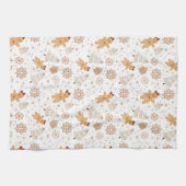 Gingerbread Keuken Handdoek met kerstboom (Horizontaal)