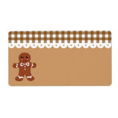 Gingerbread Keukenlabel Etiket (Voorkant)