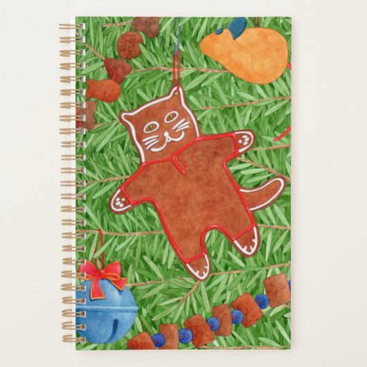GINGERBREAD KITTY 5.5x8.5 Planificateur (Devant)