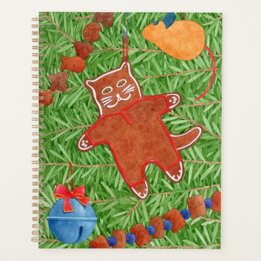 GINGERBREAD KITTY 8.5x11 Planificateur (Devant)