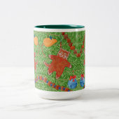 GINGERBREAD KITTY Grand Chasseur Vert Mug Deux Ton (Centre)