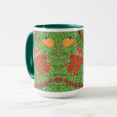 GINGERBREAD KITTY Tall Hunter Green Combo Mug (Devant gauche)