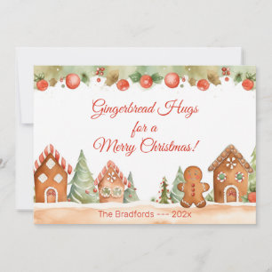 Gingerbread knuffels kerst Kaart