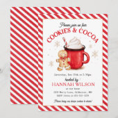 Gingerbread koekjes en cacao kerst kaart (Voorkant / Achterkant)