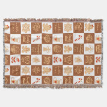 Gingerbread koekjes geruit patroon