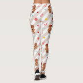 Gingerbread koekjes Kerst Leggings (Achterkant)