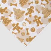 Gingerbread koekjes met botten tissuepapier (Detail)