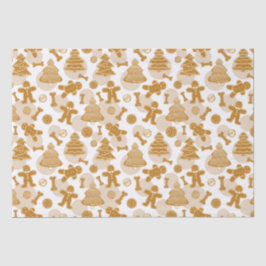 Gingerbread koekjes met botten tissuepapier