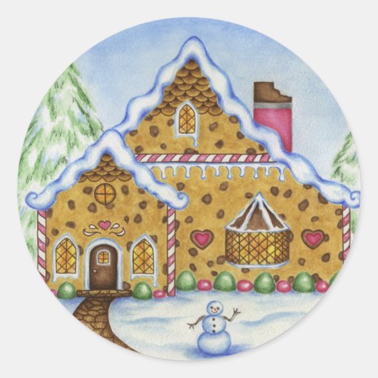 Gingerbread Lodge Sticker (Voorkant)