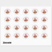 Gingerbread Love Christmas Ronde Sticker (Vel)