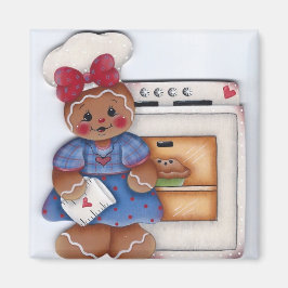 Gingerbread Lovin van de Oven Kitchen Magnet Magneet