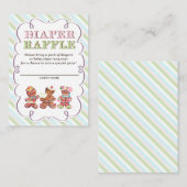  Gingerbread Luier Raffle Tickets Informatiekaartje (Voorkant / Achterkant)