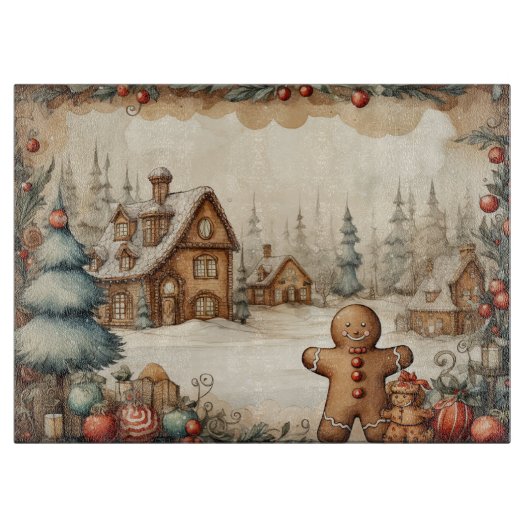Gingerbread Man #9 keuken snijplank (Voorkant)