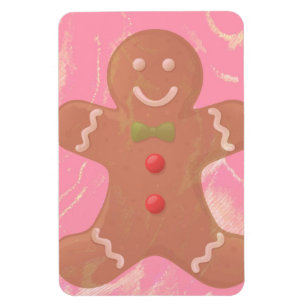 Gingerbread Man Art Magnet Magneet