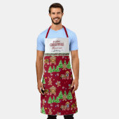 Gingerbread Man Baking Christmas Herinneringen Een Schort (Gedragen)