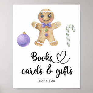 Gingerbread man - boeken kaarten en cadeaus poster