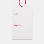 GINGERBREAD MAN Cadeau Labels Cadeaulabel (Achterkant)