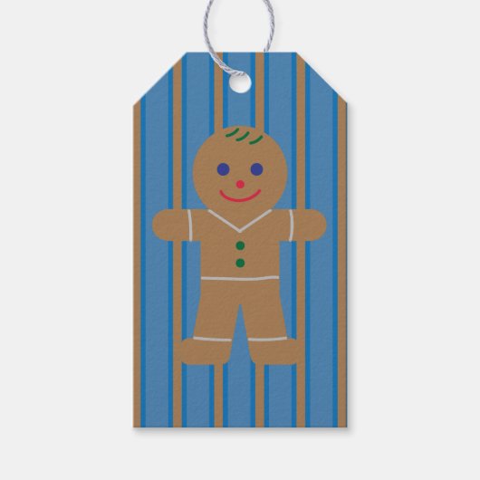 Gingerbread Man Cadeaulabel (Voorkant)