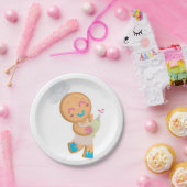 Gingerbread Man Chef Papieren Bordje (Feest)