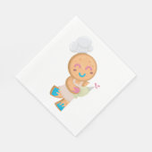 Gingerbread Man Chef Servet (Hoek)