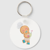 Gingerbread Man Chef Sleutelhanger (Voorkant)
