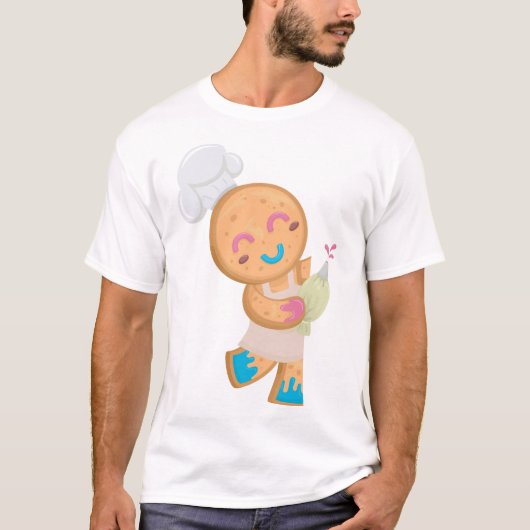 Gingerbread Man Chef T-shirt (Voorkant)