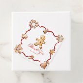 Gingerbread Man | Christmas Baby Shower Bedankjes Labels (In situ)