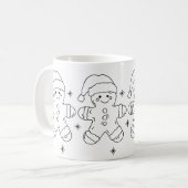 Gingerbread Man Christmas Mug – Simple Holiday Des (Devant gauche)