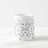 Gingerbread Man Christmas Mug – Simple Holiday Des (Centre)