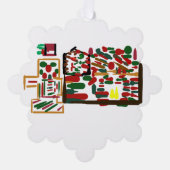 Gingerbread Man Christmasy Ornament Kaart (Voorkant)