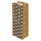 Gingerbread Man- Coco Wijn Cadeautas (Achterkant Gekanteld)