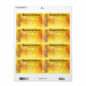 Gingerbread Man Cookie Border Papier Label Naam Ta (Full Sheet)