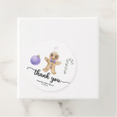 Gingerbread man cookie dank u bedankjes labels (In situ)