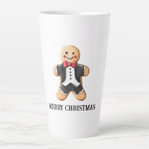 Gingerbread Man Cookie in Tuxedo Latte Mok