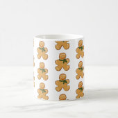 Gingerbread Man Cookie Kerstmis Patroon Koffiemok (Center)