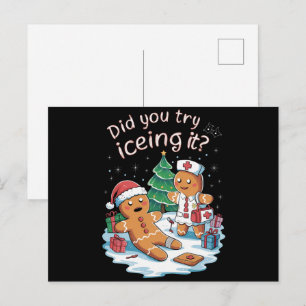 Gingerbread Man Cookie Lelijke Trui Oh Snap Xmas Feestdagenkaart